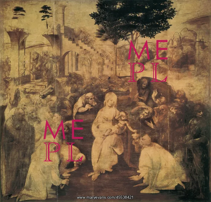 : Leonardo da Vinci, Adoration of the Magi : Leonardo da Vinci, Adoration of the Magi