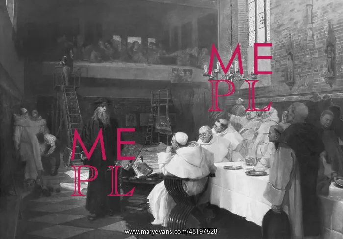  : Leonardo da Vinci paints the Last Supper