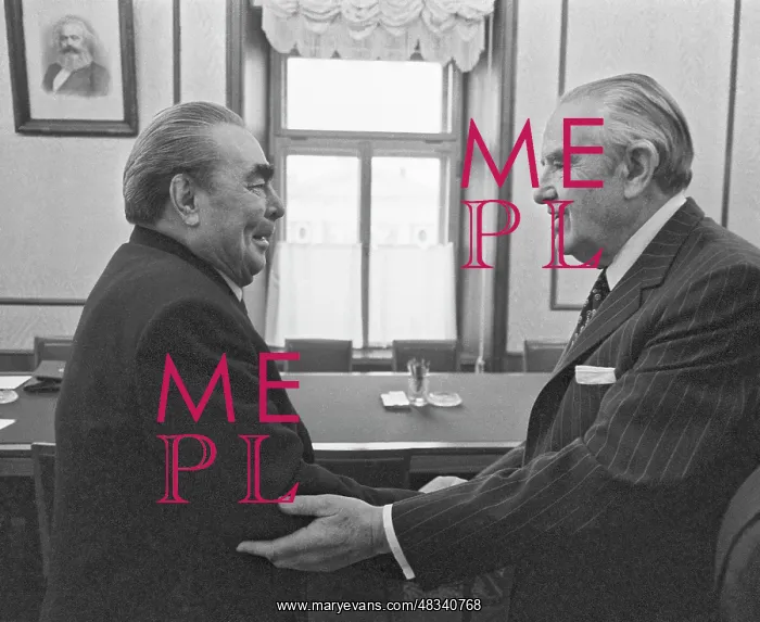 : Leonid Brezhnev and Averell Harriman, 1978 : Leonid Brezhnev and Averell Harriman, 1978