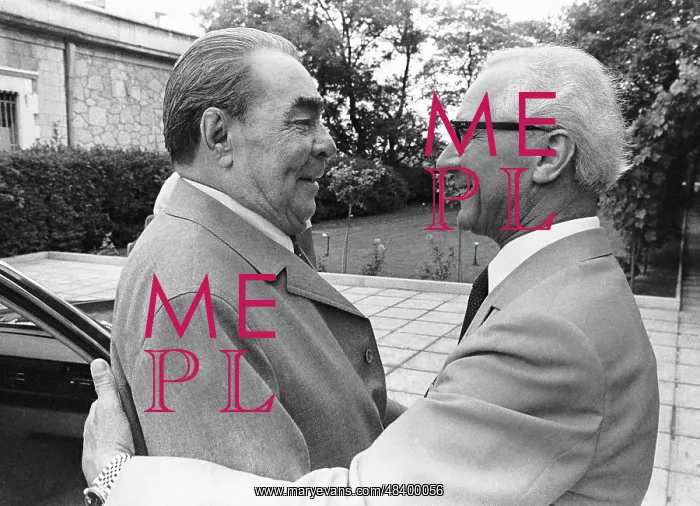 : Leonid Brezhnev and Erich Honecker, 1979 : Leonid Brezhnev and Erich Honecker, 1979