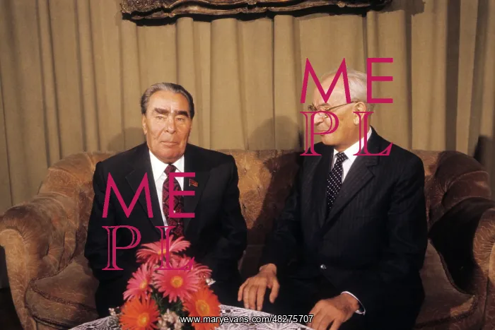 : Leonid Brezhnev and Gustav Husak, 1981 : Leonid Brezhnev and Gustav Husak, 1981
