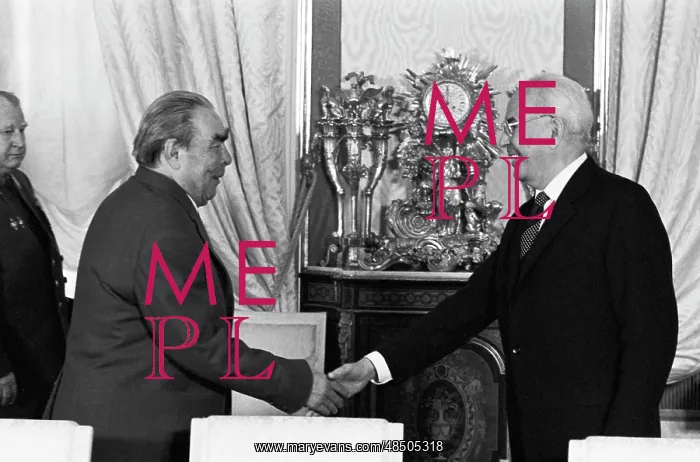 : Leonid Brezhnev and Gustav Husak, 1982 : Leonid Brezhnev and Gustav Husak, 1982