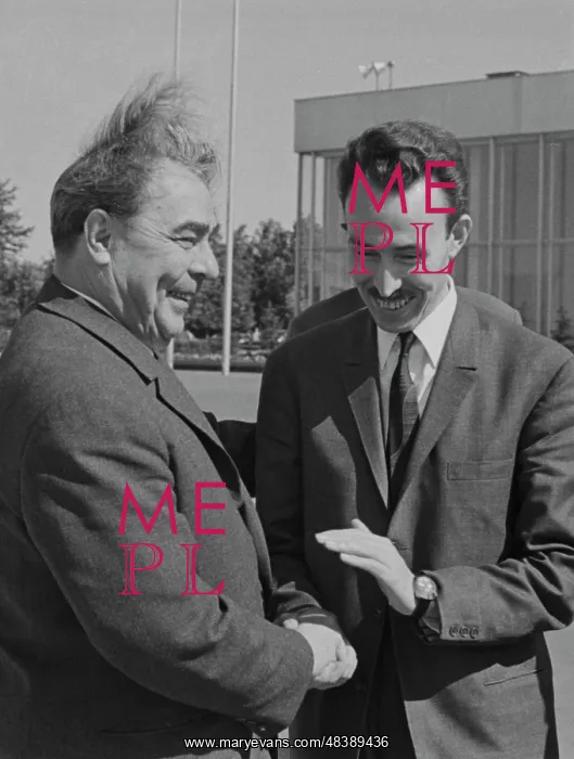 : Leonid Brezhnev and Houari Boumediene : Leonid Brezhnev and Houari Boumediene