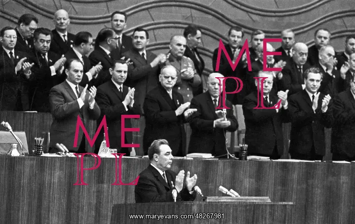 : Leonid Brezhnev makes speech, 1966 : Leonid Brezhnev makes speech, 1966