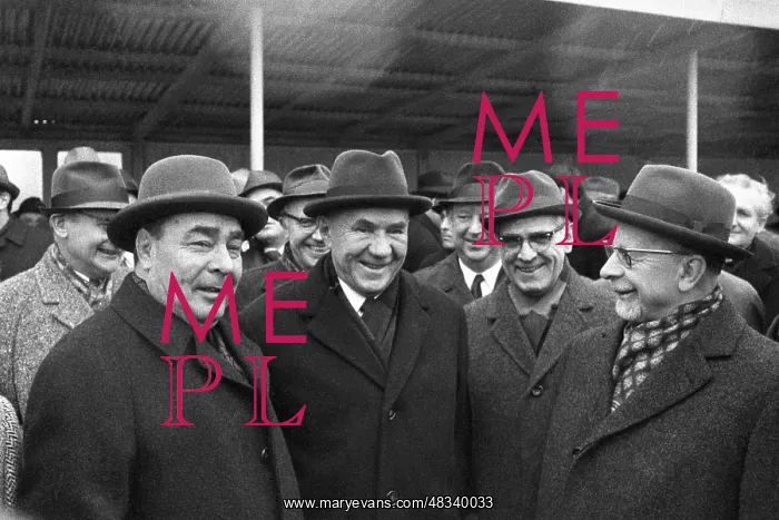 : Leonid Brezhnev on visit to the GDR, 1970 : Leonid Brezhnev on visit to the GDR, 1970