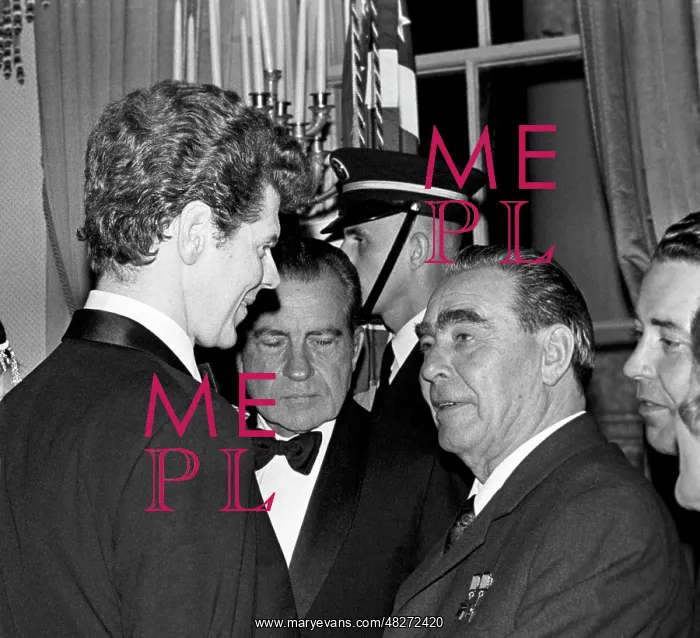 : Leonid Brezhnev on visit to the USA, 1973 : Leonid Brezhnev on visit to the USA, 1973
