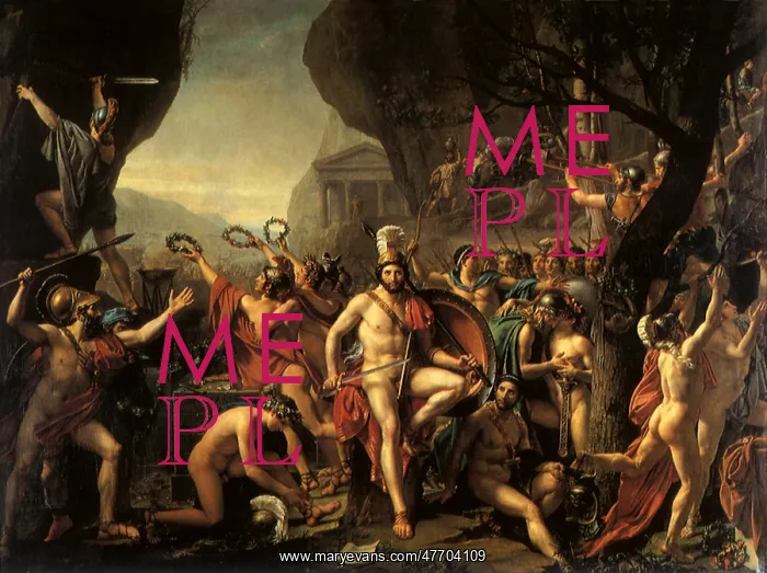 : Leonidas at Thermopylae, by Jacques-Louis David : Leonidas at Thermopylae, by Jacques-Louis David