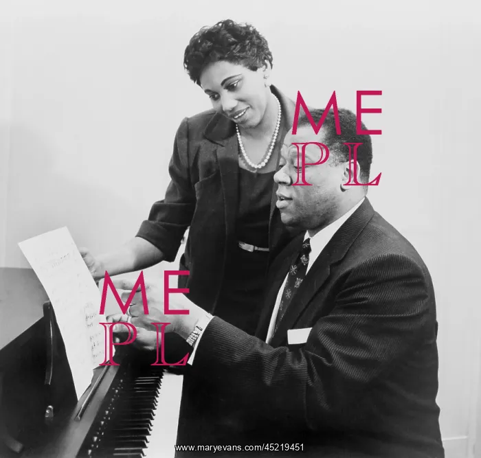 : Leontyne Price (b. 1927), with her husband, ? : Leontyne Price (b. 1927), with her husband, ?