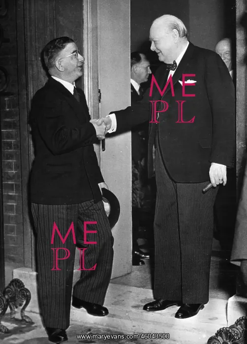 : Leopold Figl and Winston Churchill : Leopold Figl and Winston Churchill