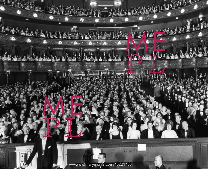 : Leopold Stokowski (front left), preparing ? : Leopold Stokowski (front left), preparing ?