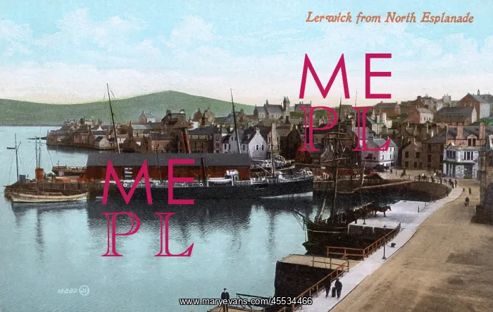 : Lerwick, Scotland - View from the North Esplanade : Lerwick, Scotland - View from the North Esplanade