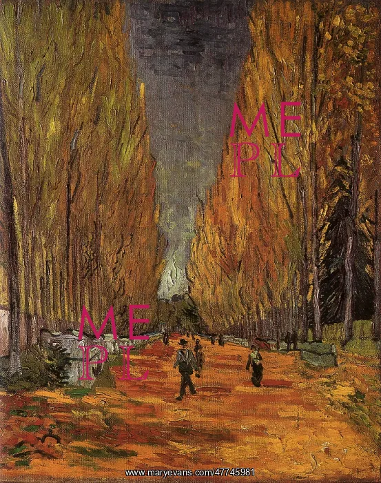  : Les Alyscamps, by Van Gogh