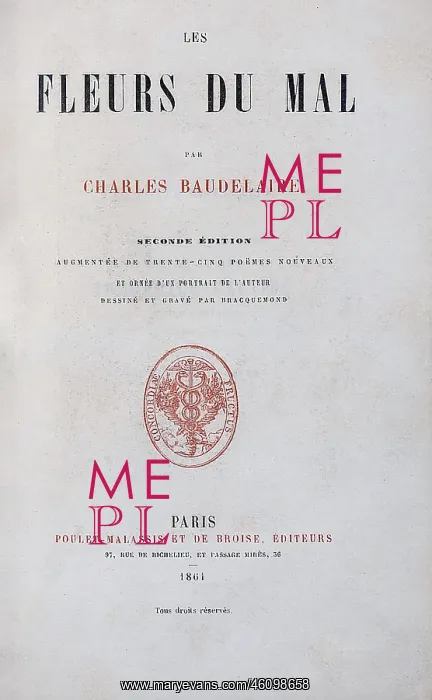 : Les Fleurs du Mal, by Charles Baudelaire : Les Fleurs du Mal, by Charles Baudelaire