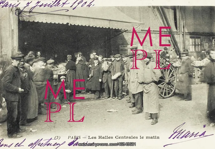 : Les Halles - Paris - Workers in the morning : Les Halles - Paris - Workers in the morning