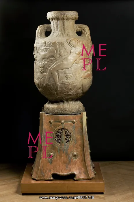 : Les Metaux. Vase with its base : Les Metaux. Vase with its base