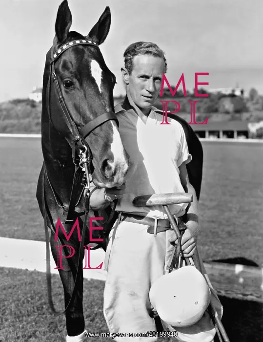 : Leslie Howard playing polo, 1936 : Leslie Howard playing polo, 1936