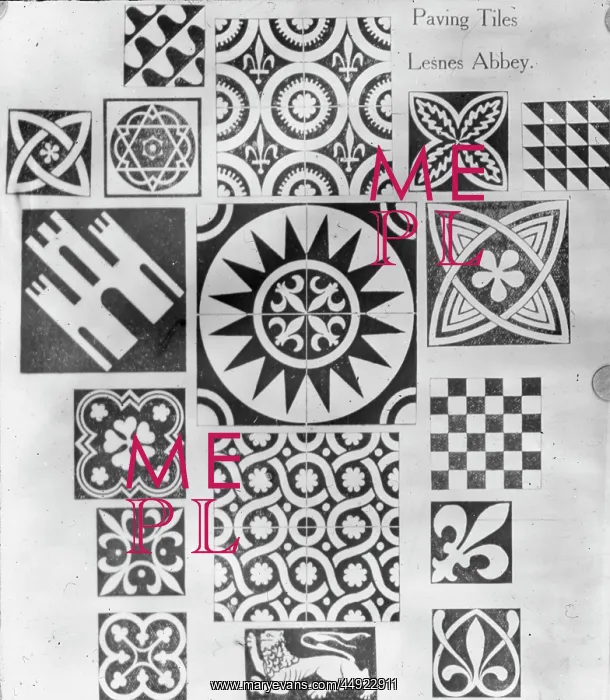 : Lesnes Abbey - Paving Tiles : Lesnes Abbey - Paving Tiles