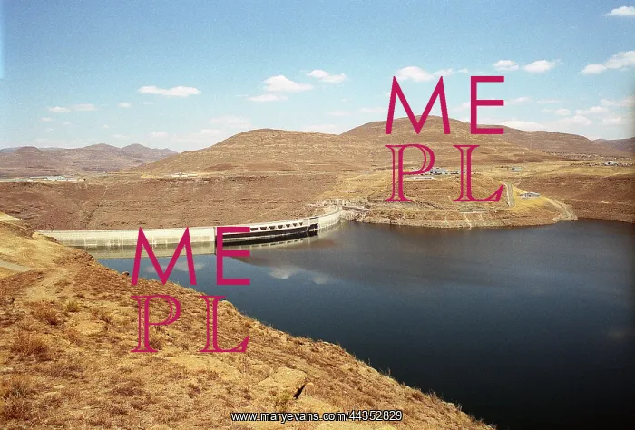 : Lesotho, 1987: Katze Dam. Highlands water project : Lesotho, 1987: Katze Dam. Highlands water project