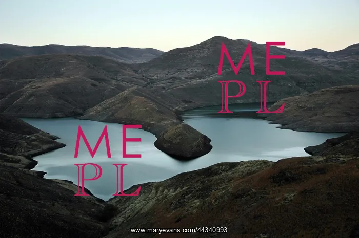  : Lesotho, 2004, Rural. The Katze dam. Maluti Mountains