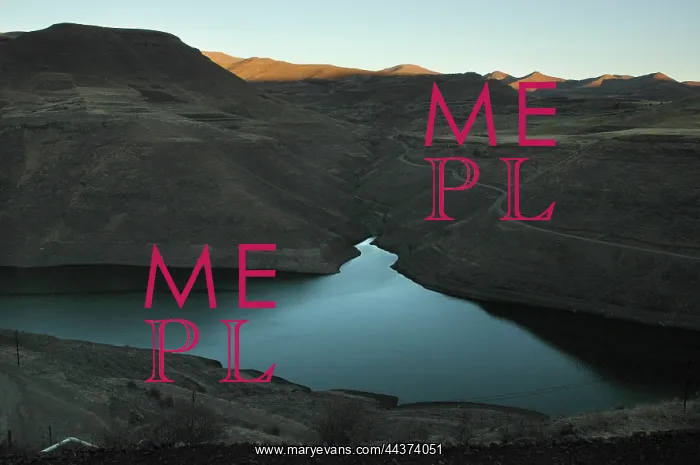 : Lesotho, 2004, Rural. The Katze dam. Maluti Mountains : Lesotho, 2004, Rural. The Katze dam. Maluti Mountains