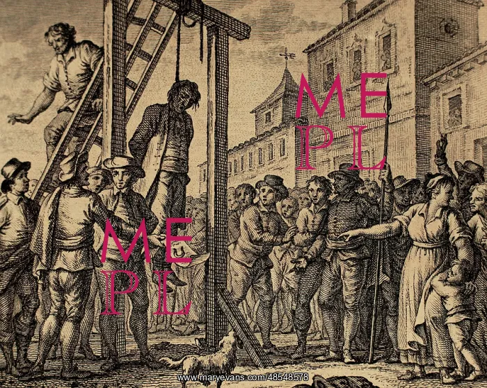 : Lesser Antilles. Grenada. Governor hanged. Engraving : Lesser Antilles. Grenada. Governor hanged. Engraving