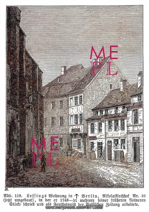 : LESSING'S HOME, BERLIN : LESSING'S HOME, BERLIN