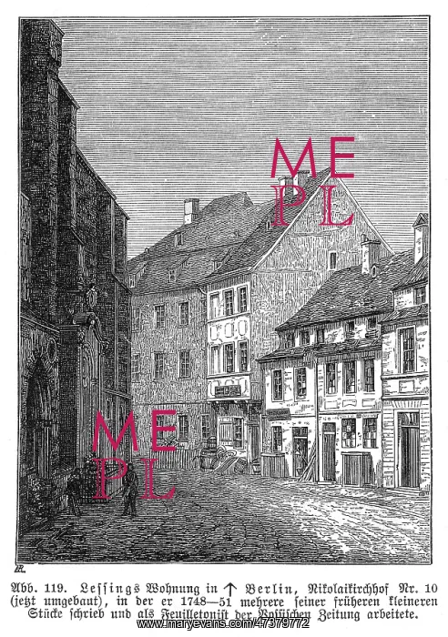 : LESSING'S HOME, BERLIN : LESSING'S HOME, BERLIN