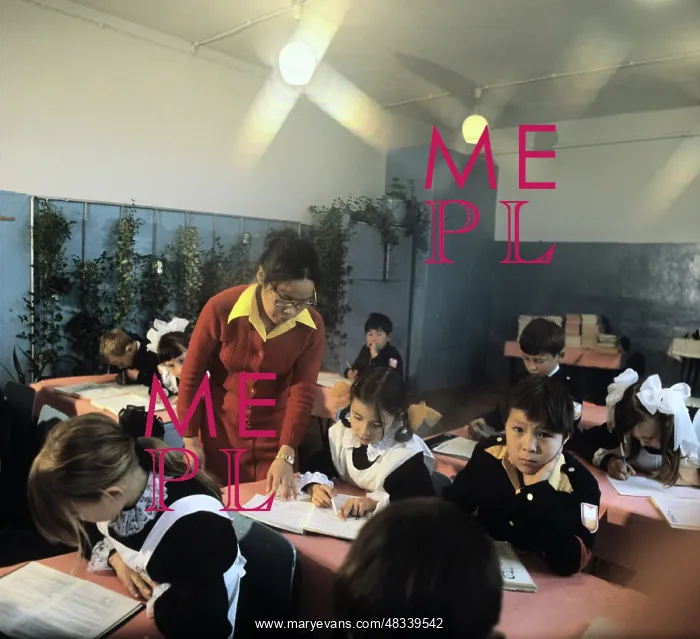 : Lesson at reception class in Kamchatka, 1979 : Lesson at reception class in Kamchatka, 1979