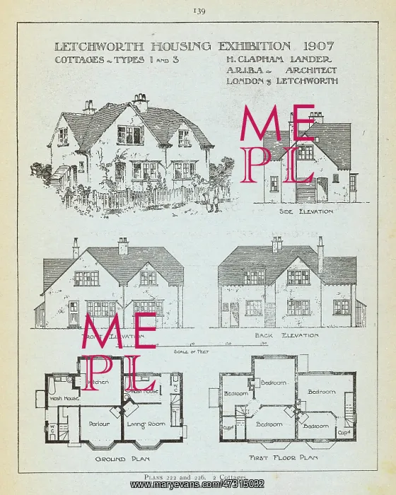 : LETCHWORTH COTTAGES : LETCHWORTH COTTAGES