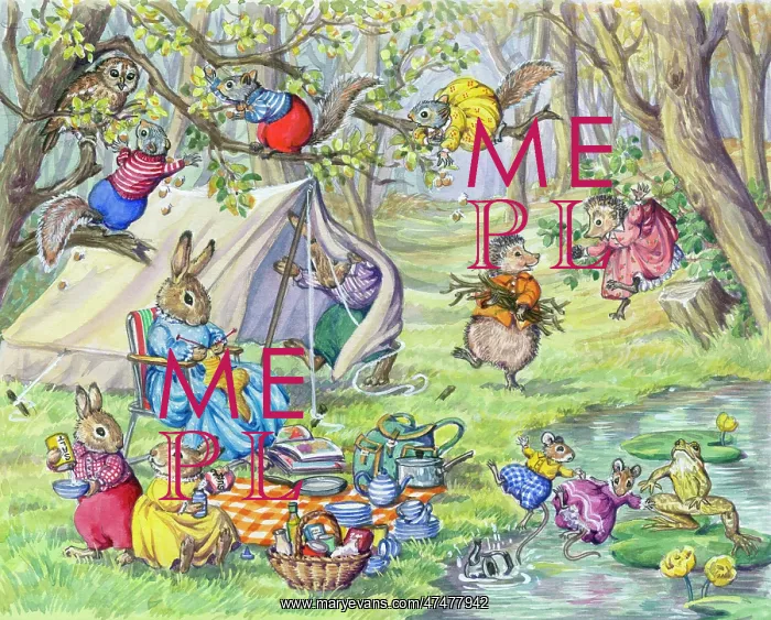 : Lets Go Camping - rabbits, hedgehogs etc : Lets Go Camping - rabbits, hedgehogs etc