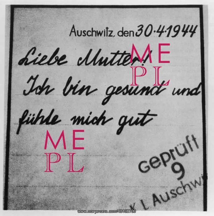 : LETTER FROM AUSCHWITZ : LETTER FROM AUSCHWITZ