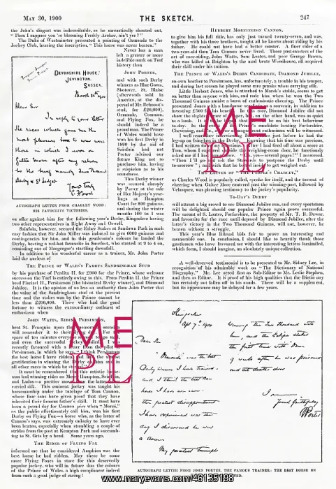 : Letter from Charley Wood 1900 : Letter from Charley Wood 1900