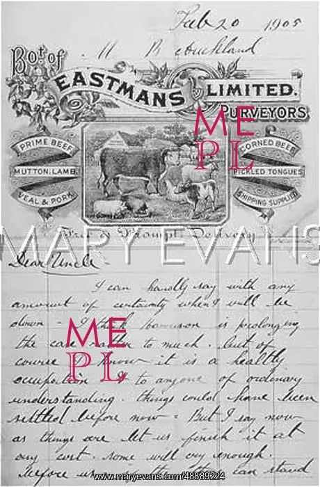  : LETTER ON EASTMANS PAGE