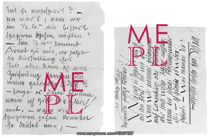 : Letter by Egon Schiele : Letter by Egon Schiele