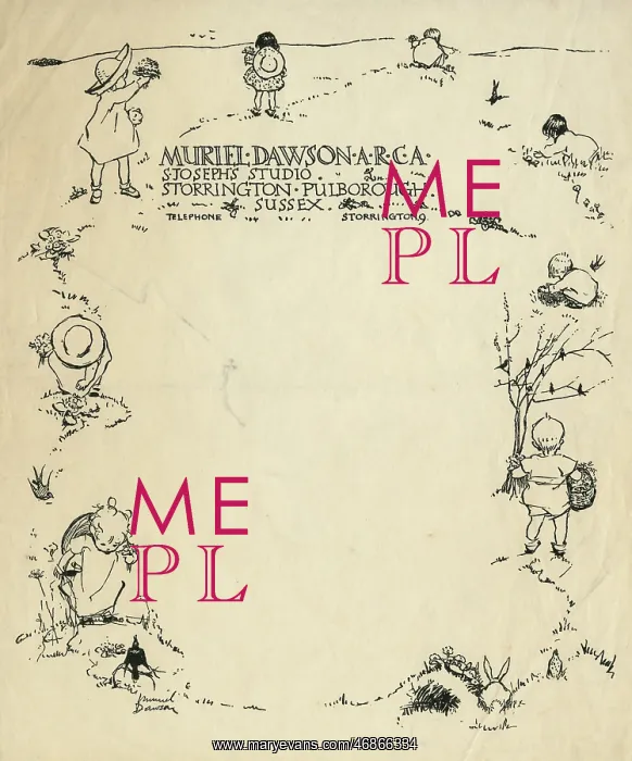 : Letter headed paper by Muriel Dawson : Letter headed paper by Muriel Dawson