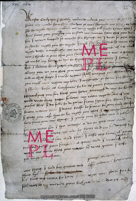  : Letter from Katherine Howard