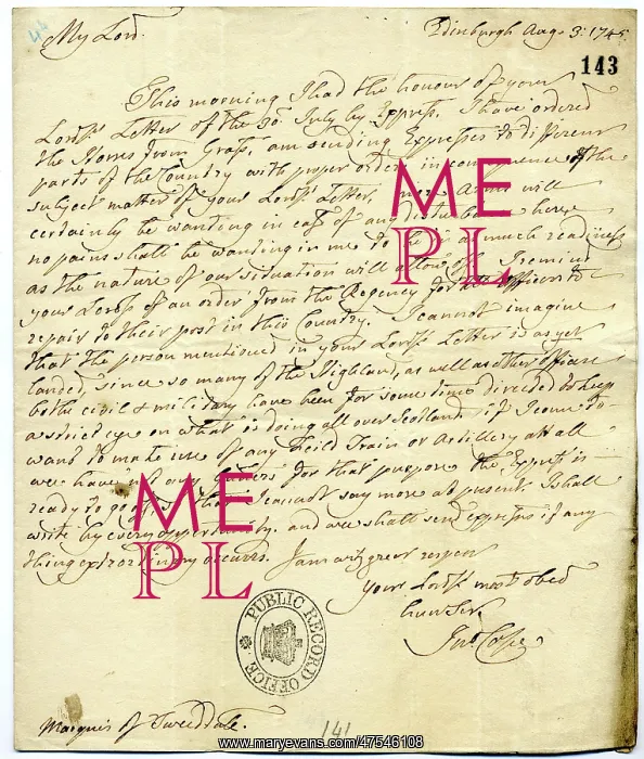 : Letter to Marquis of Tweeddale : Letter to Marquis of Tweeddale