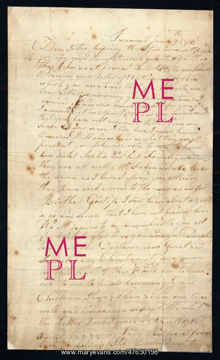 : Letter to Mrs Reynolds : Letter to Mrs Reynolds