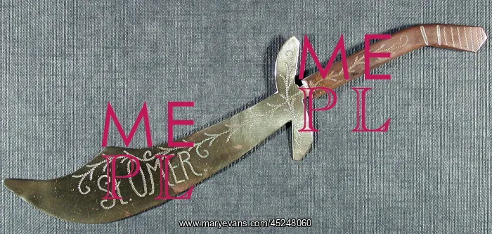  : Letter opener Engraved St Omer