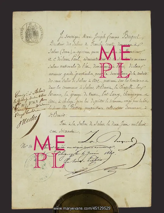 : Letter, Salt Museum, Great Saltworks, Salins-les-Bains : Letter, Salt Museum, Great Saltworks, Salins-les-Bains