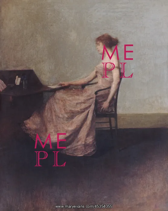 : THE LETTER, by Thomas Wilmer Dewing, 1895-1900 : THE LETTER, by Thomas Wilmer Dewing, 1895-1900