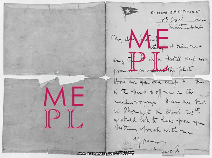 : Letter from the Titanic : Letter from the Titanic