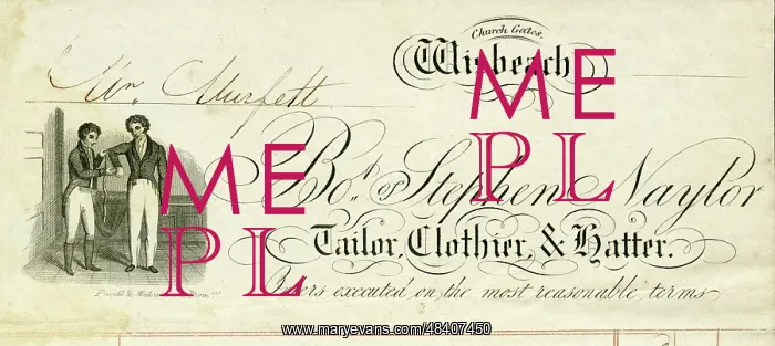: Letterhead design - Stephen Naylor, Tailor, Wisbech : Letterhead design - Stephen Naylor, Tailor, Wisbech
