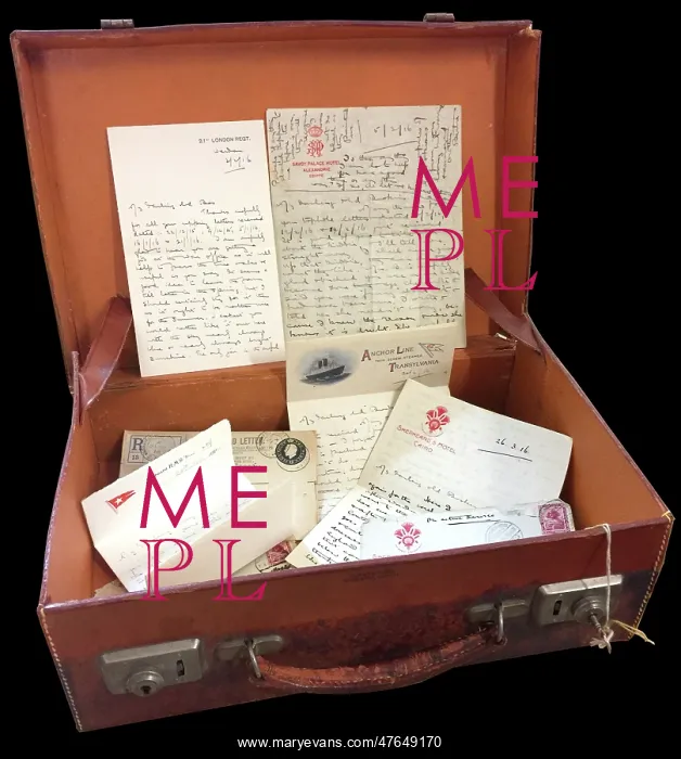 : Letters from Albert Auerbach, arranged in a leather case : Letters from Albert Auerbach, arranged in a leather case