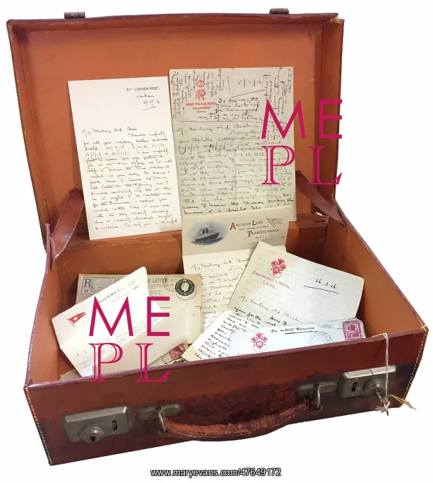 : Letters from Albert Auerbach, arranged in a leather case : Letters from Albert Auerbach, arranged in a leather case