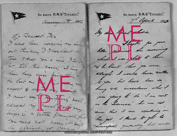  : Letters from the Titanic