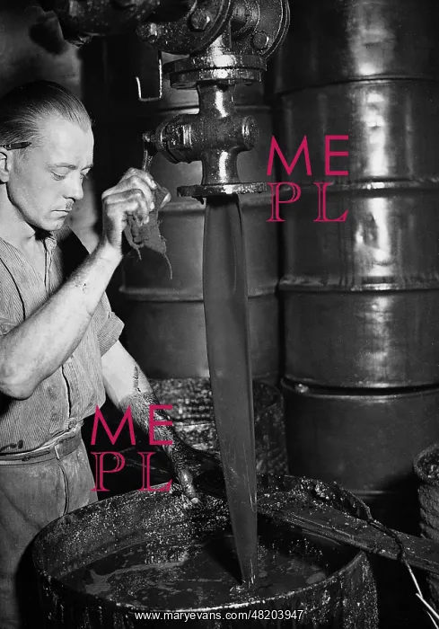 : Letting out the residuals from the refinement process, 1936 : Letting out the residuals from the refinement process, 1936
