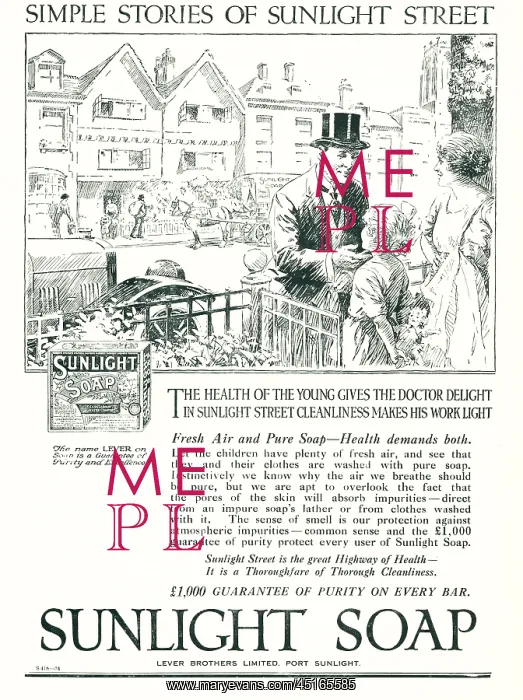 : Lever Brothers Sunlight Soap Advertisement : Lever Brothers Sunlight Soap Advertisement