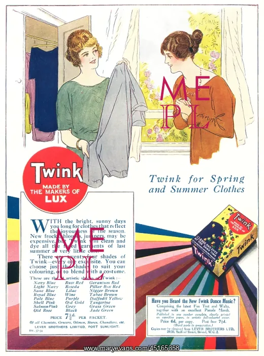: Lever Brothers Twink Advertisement : Lever Brothers Twink Advertisement