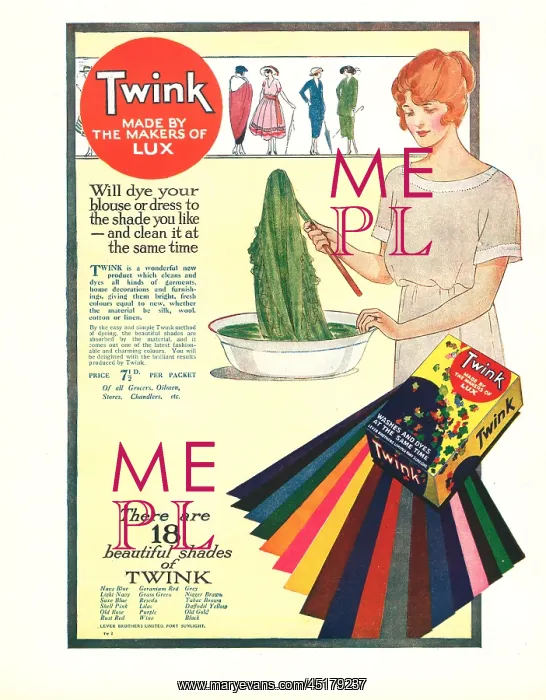 : Lever Brothers Twink Advertisement : Lever Brothers Twink Advertisement